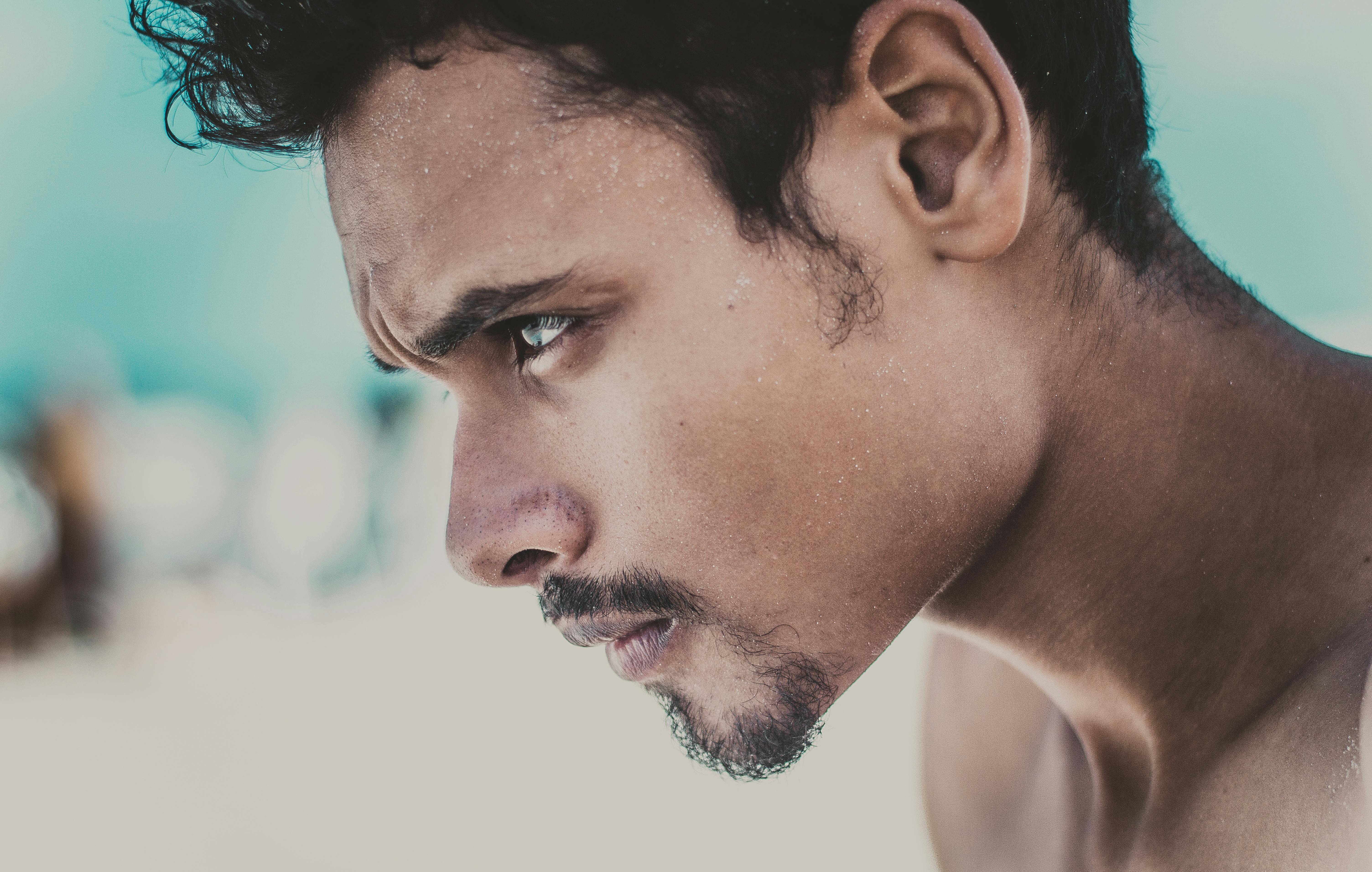 Focused athlete